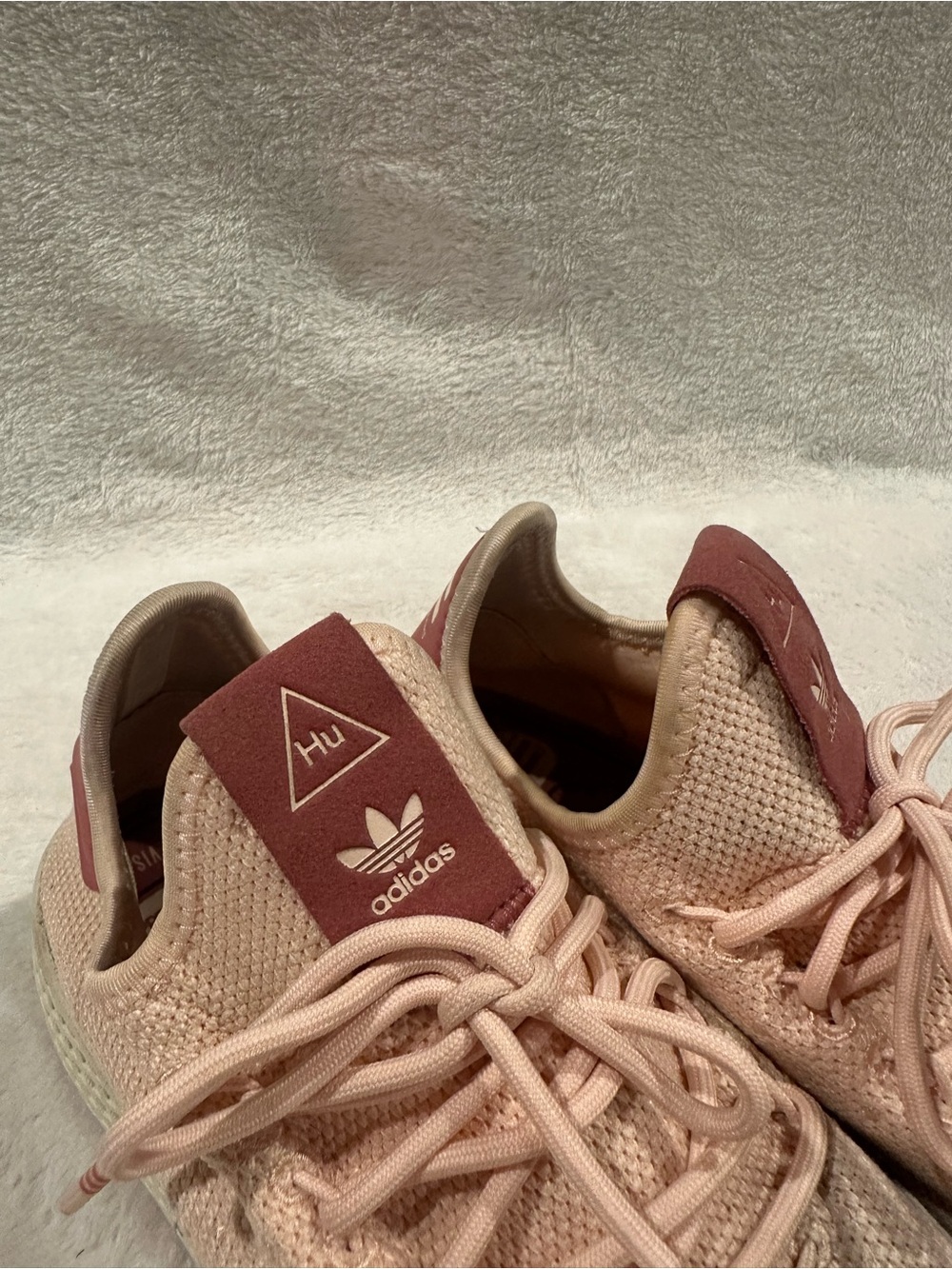 adidas Women’s Dusty Pink Hu Knit Sneakers